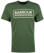 Men's Barbour International Essential Large Logo T-Shirt - KOMBU GREEN