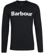 Men's Barbour L/S Logo T-Shirt - Black