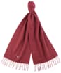 Barbour Plain Lambswool Scarf - Port Red