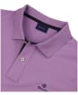 Men's GANT Contrast Collar Short Sleeve Rugger Shirt - Orchid Lilac
