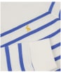 Women’s Joules Kinsley Cosy Funnel Neck Sweatshirt - Cream / Blue Stripe