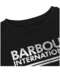 Girl's Barbour International Girls Kiara Overlayer - Black