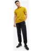 Men's Barbour International Essential Tipped Polo Shirt - MUSTARD BARK