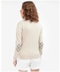 Women's Barbour Bredon Knit Sweater - OATMEAL/INDIGO T