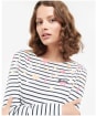 Women's Barbour Bradley Print Top - Cloud Print