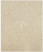 Men’s Barbour Cotton Half Zip Sweater - Washed Stone