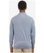Men's Barbour Light Cotton Crew Neck Sweater - Washed Blue