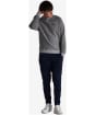 Men's Barbour International Essential Crew Neck Sweat - Anthracite Marl
