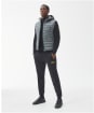 Men's Barbour International Ousten Hooded Gilet - Gargoyle