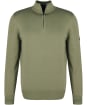 Men’s Barbour International Cotton Half Zip Sweater - Light Moss
