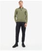 Men’s Barbour International Cotton Half Zip Sweater - Light Moss