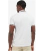 Men's Barbour International Essential Tipped Polo Shirt - Mauve