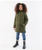 Girl's Barbour Sandyford Quilted Jacket, 10-15yrs - Olive