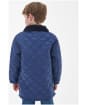Boy's Barbour Liddesdale Quilted Jacket, 10-15yrs - Mid Blue