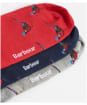 Men's Barbour Pheasant Sock Gift Box - Navy / Grey / Red