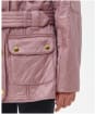 Girl's Barbour International Quilted Jacket, 2-9yrs - Iced Fondant