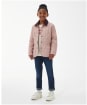 Girl's Barbour Printed Summer Liddesdale Quilted Jacket – 10-15yrs - Gardenia / Woodland Forest