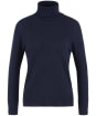 Women’s Barbour Pendle Roll Collar Sweater - Navy / Fawn