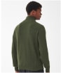 Men's Barbour Essential Wool Half Zip Sweater - Mid Olive