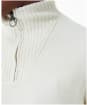 Men's Barbour Essential Wool Half Zip Sweater - Whisper White