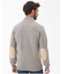 Men's Barbour Patch Zip Through Sweater - New Stone