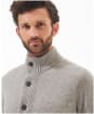Men's Barbour Patch Zip Through Sweater - New Stone