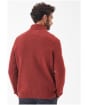 Men's Barbour Nelson Half Zip Sweater - Brick Red
