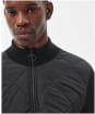 Men’s Barbour Arch Diamond Quilted Knit - Black