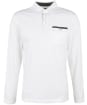 Men's Barbour L/S Corpatch Polo Shirt - White