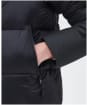 Men's Barbour International Hoxton Parka Quilted Jacket - Black
