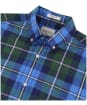 Men's Gant Poplin Large Check Shirt - Forest Green