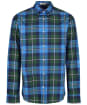 Men's Gant Poplin Large Check Shirt - Forest Green
