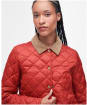 Women's Barbour Deveron Quilted Jacket - Saffron Red