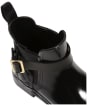 Women's Hunter Original Refined Gloss Quilt Chelsea Boots - Black