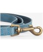 Barbour Leather Dog Lead - New Blue