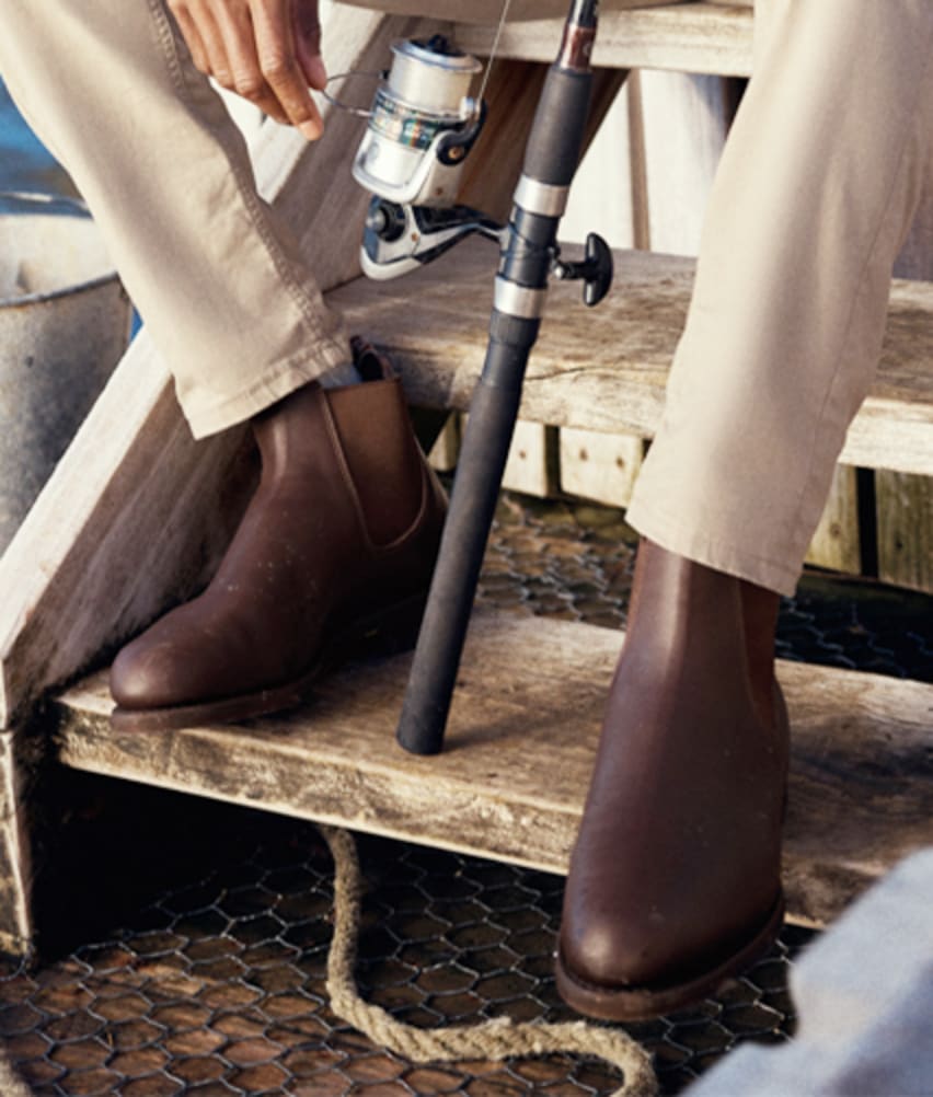mens wearing mens rm williams boots