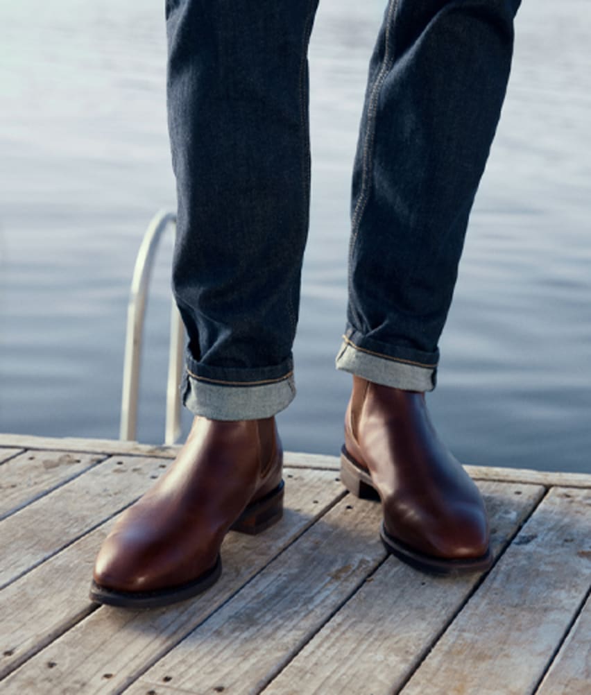 mens wearing mens rm williams boots