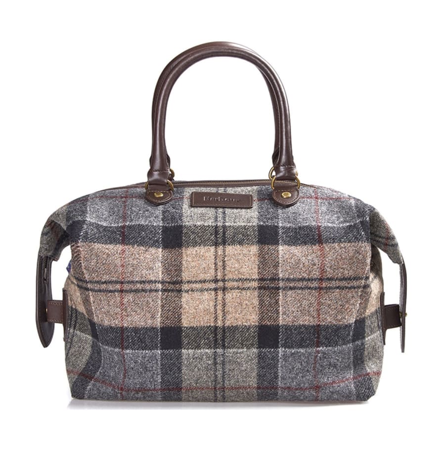 Barbour shadow tartan outlet explorer holdall bag