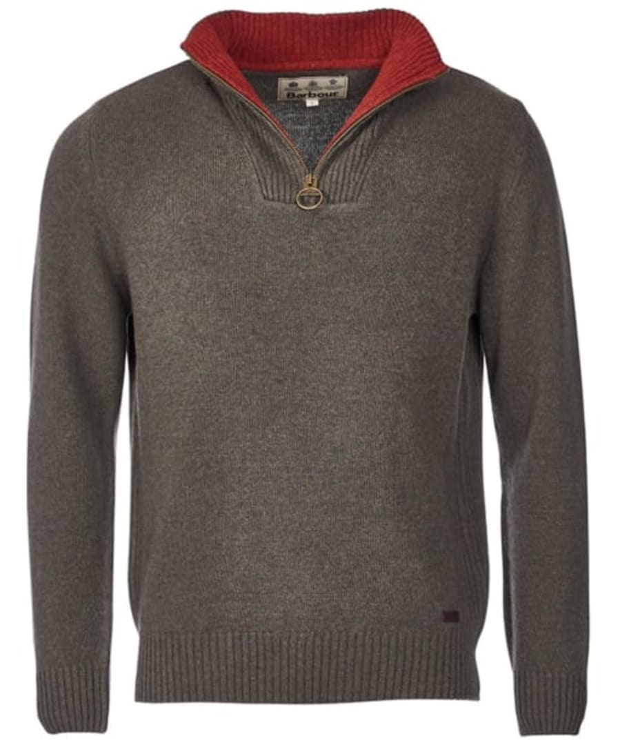 Men's barbour nelson half zip sweater store