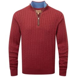 Schöffel Cotton Cashmere Cable 1/4 Zip Sweater