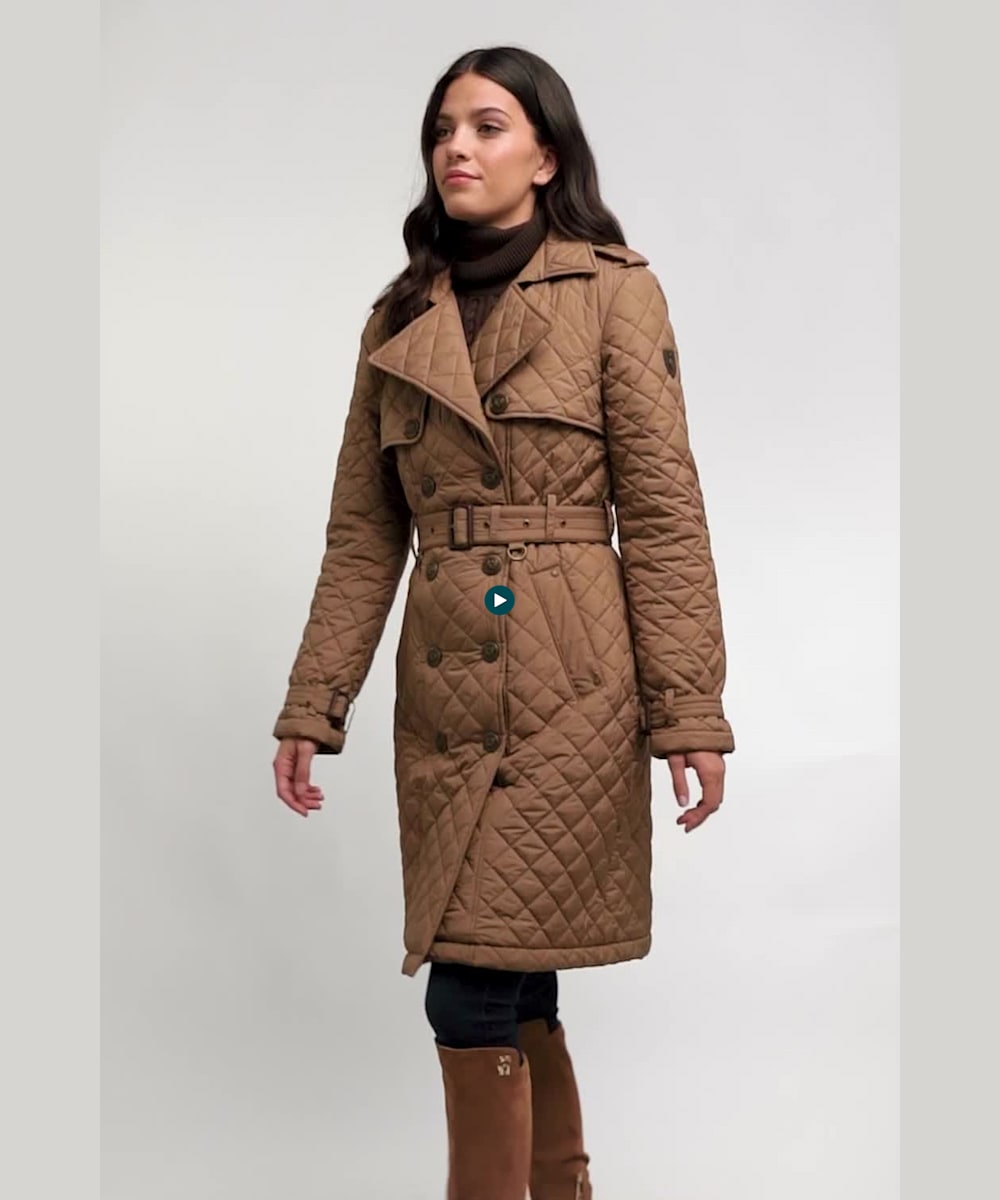 Quilted trench coat new arrivals