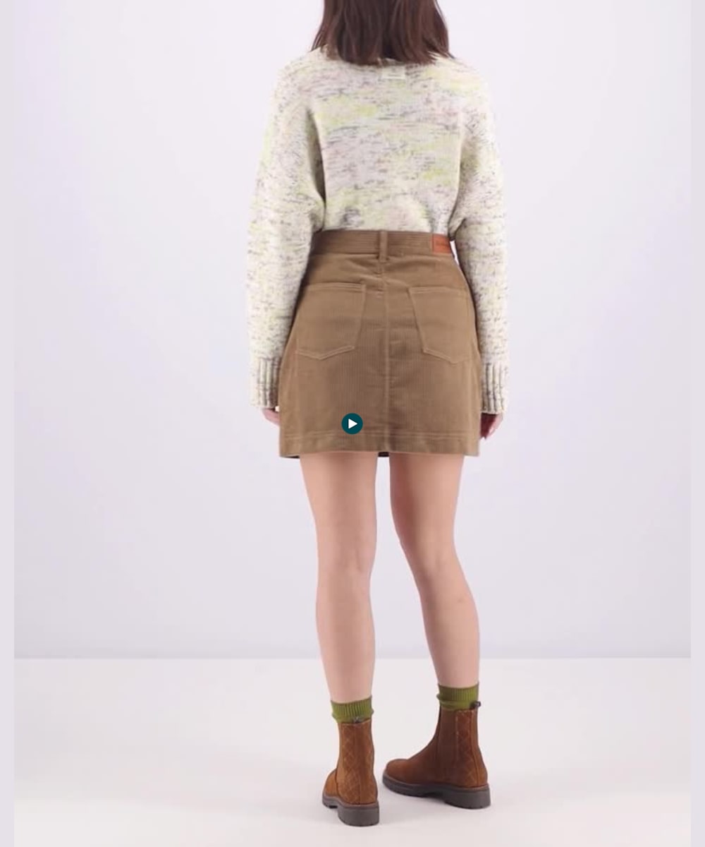 brown corduroy skirt video